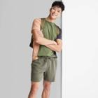 Men's 6 Knit Cargo Shorts - Original Use Olive Green