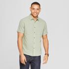Men's Striped Short Sleeve Novelty Button-down Shirt - Goodfellow & Co Pioneer