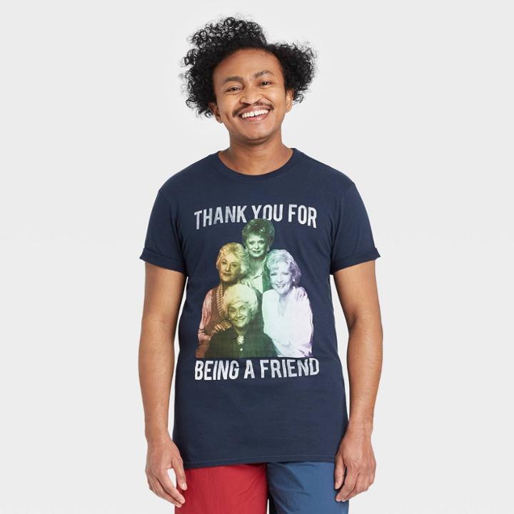 The Golden Girls Pride Gender Inclusive Adult Golden Girls Short Sleeve T-shirt - Navy