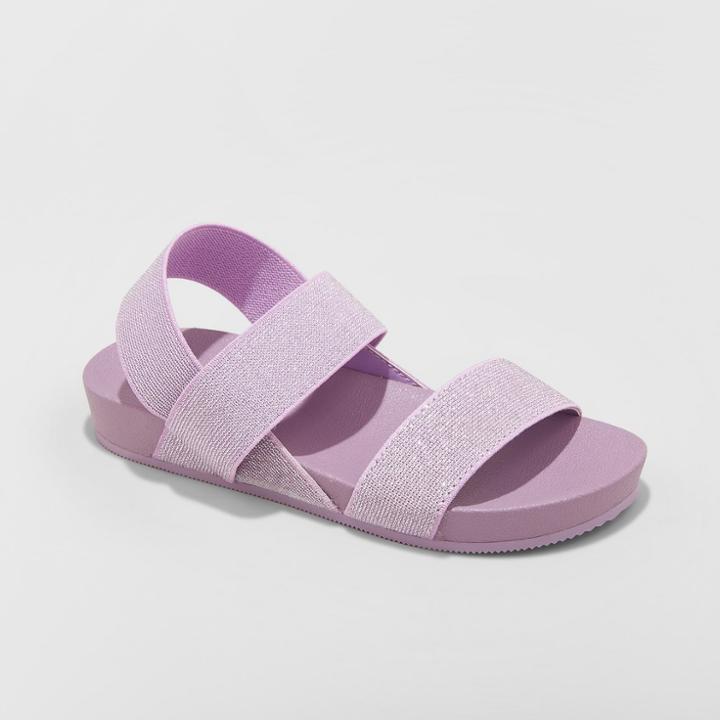 Girls' Prue Elastic Slide Sandals - Cat & Jack Purple