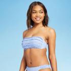 Women's Ruffle Bandeau Bikini Top - Shade & Shore Lavender Xs, Women's, Purple
