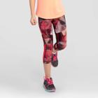 Girls' Ruched Performance Capri Leggings - C9 Champion Red Print