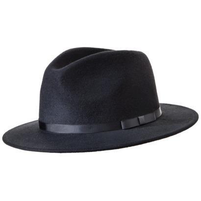 Northern Cap Men's Wide Brim Fedora - Black