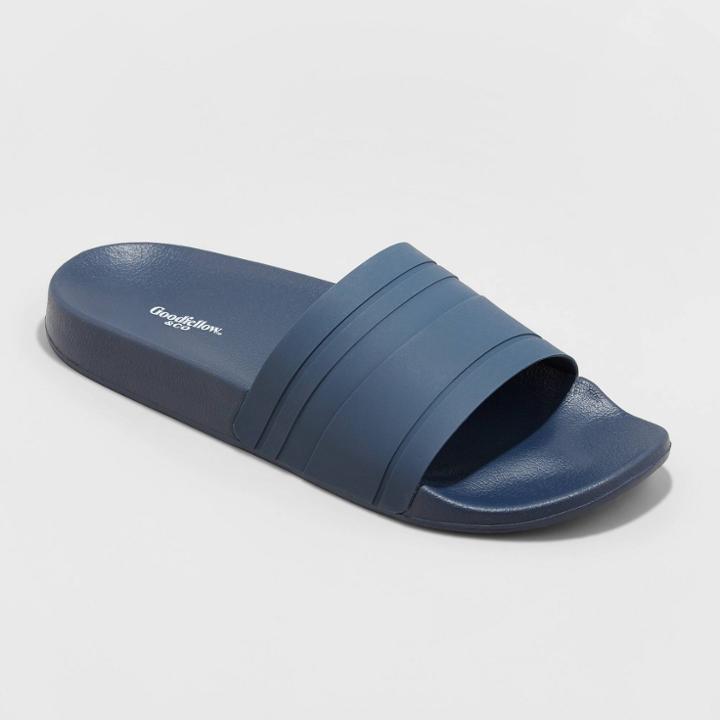 Men's Ricky Slide Sandals - Goodfellow & Co Navy