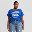 Women's Friends Princess Consuela Banana Hammock Plus Size Short Sleeve Graphic T-shirt - Blue