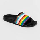 Ev Lgbt Pride Pride Adult Slide Sandals - Black Xxs