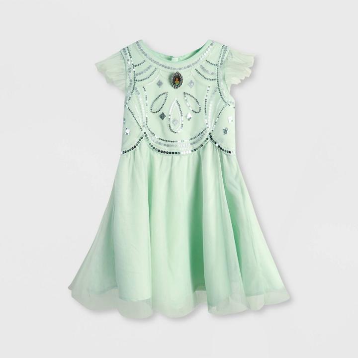 Girls' Disney Aladdin Jasmine Tutu Dress - Green 3 - Disney