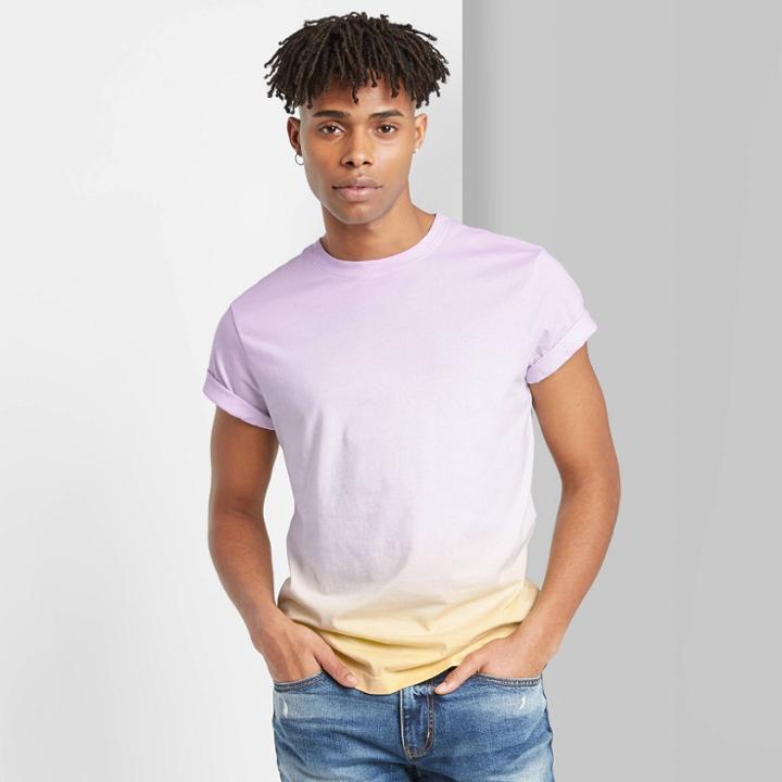Men's Regular Fit Short Sleeve T-shirt - Original Use Lavender Xs, Men's,