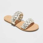 Women's Lucy Slide Sandals - A New Day Gold