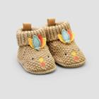Baby Girls' Thanksgiving Knitted Turkey Bootie Slippers - Just One You Made By Carter's Tan