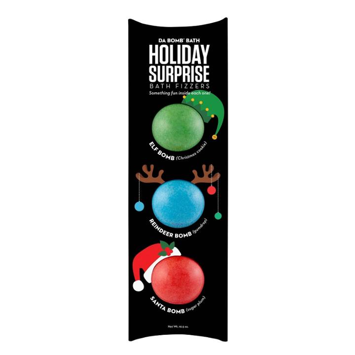 Da Bomb Bath Fizzers Holiday Surprise Novelty Bath Soaks