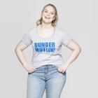 Ripple Junction Women's The Office Dunder Mifflin Plus Size Short Sleeve Graphic T-shirt (juniors') - Heather Gray