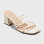 Women's Blakely Mule Heels - A New Day Cream