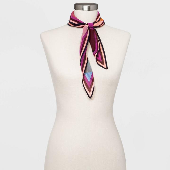 Women's Striped Kite Scarf - A New Day