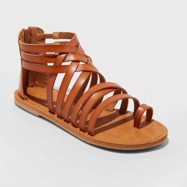 Women's Makena Gladiator Sandals - Universal Thread Cognac (red)