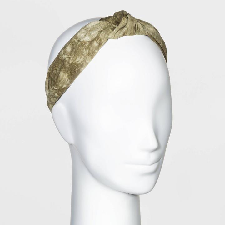 Tie-dye Knot Headband - Universal Thread Green