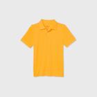 Petiteboys' Short Sleeve Stretch Pique Uniform Polo Shirt - Cat & Jack Gold