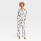 Women's Perfectly Cozy Flannel Pajama Set - Stars Above Cream