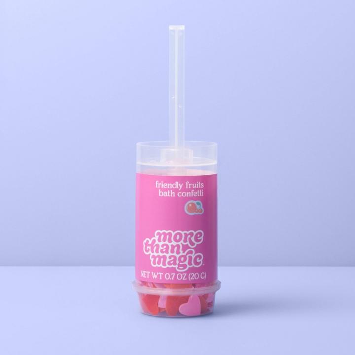 Mini Hearts Bath Confetti - 0.7oz - More Than Magic Friendly Fruits,
