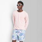 Men's 7 Palm Leaves Swim Trunk - Original Use Pink