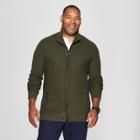 Men's Big & Tall Light Weight Button-up Cardigan - Goodfellow & Co Olive Heather