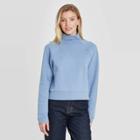 Women's Fleece Pullover Sweatshirt - A New Day Blue
