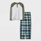 Boys' 2pc Long Sleeve Pajama Set - Cat & Jack Gray/green