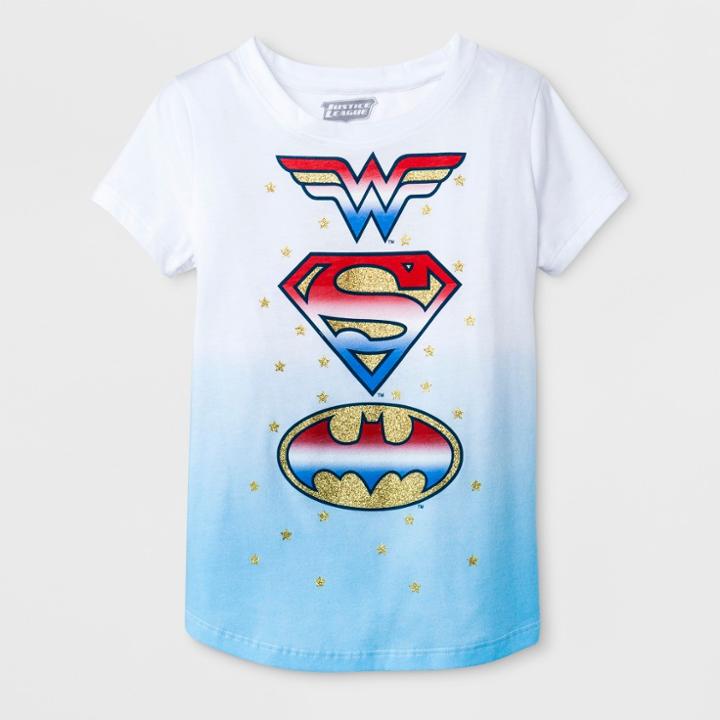 Girls' Dc Comics Shields Short Sleeve T-shirt - M,