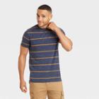 Men's Novelty Pocket T-shirt - Goodfellow & Co Blue/striped