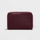 Faux Leather Travel Folio Storage - A New Day Burgundy, Adult Unisex, Red