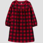 Toddler Girls' Buffalo Check Fleece Nightgown - Just One You Made By Carter's Black/red