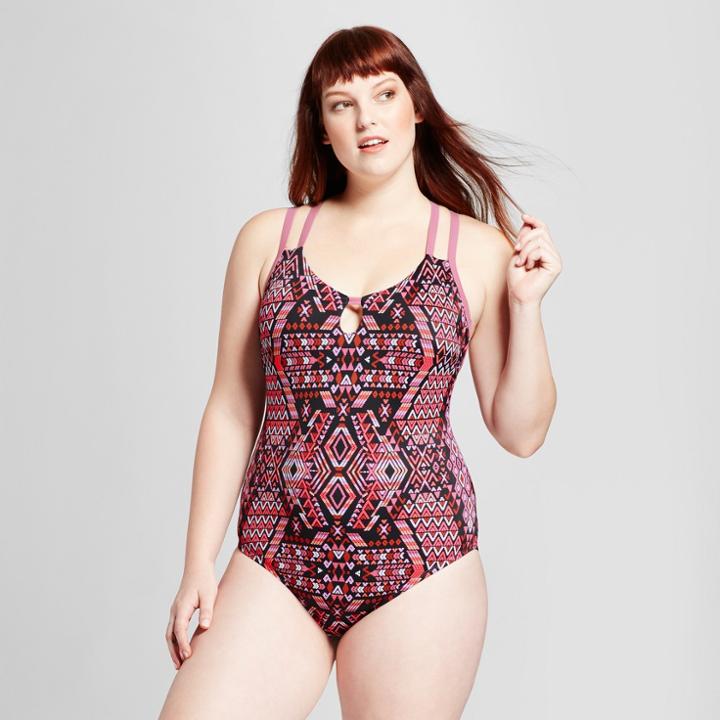 Women's Plus Size Strappy Back One Piece - Xhilaration 18w,