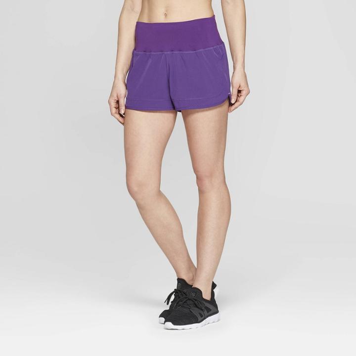 Women's Premium Running High-waisted Shorts - C9 Champion Purple