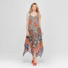 Target Women's Floral Print Handkerchief Maxi Dress - John Paul Richard - Orange