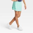 Girls' Knit Ruched Performance Skort - All In Motion Mint Xs, Girl's, Green