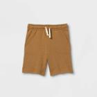 Toddler Boys' Knit Pull-on Shorts - Cat & Jack Brown