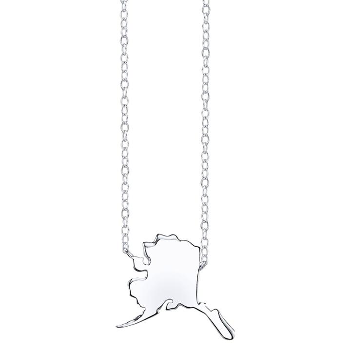 Target Footnotes Sterling Silver Alaska Station Necklace - Silver