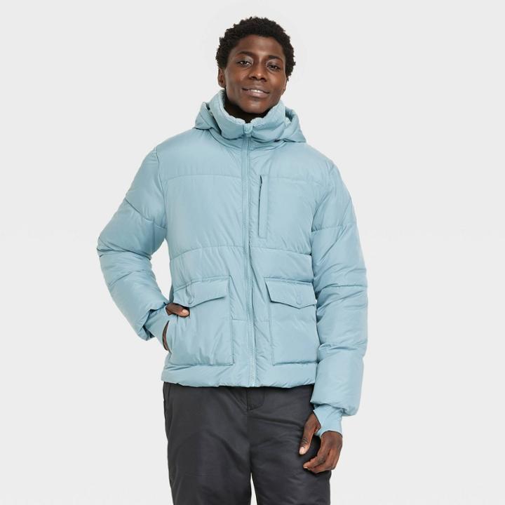 Men's Heavy Puffer Jacket - All In Motion Blue
