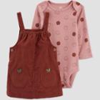 Carter's Just One You Baby Girls' Apple Jumper Top & Bottom Set - Pink Newborn