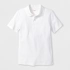 Boys' Adaptive Short Sleeve Polo Shirt - Cat & Jack White