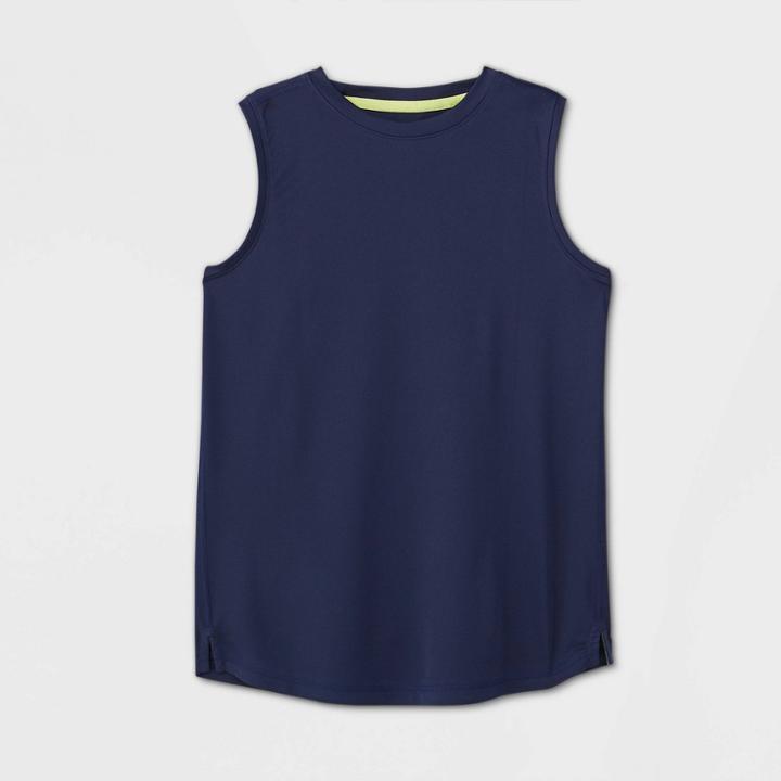 Boys' Sleeveless Tech T-shirt - All In Motion Navy S, Boy's, Size: