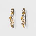 Stones Hoop Earrings - A New Day Hematite