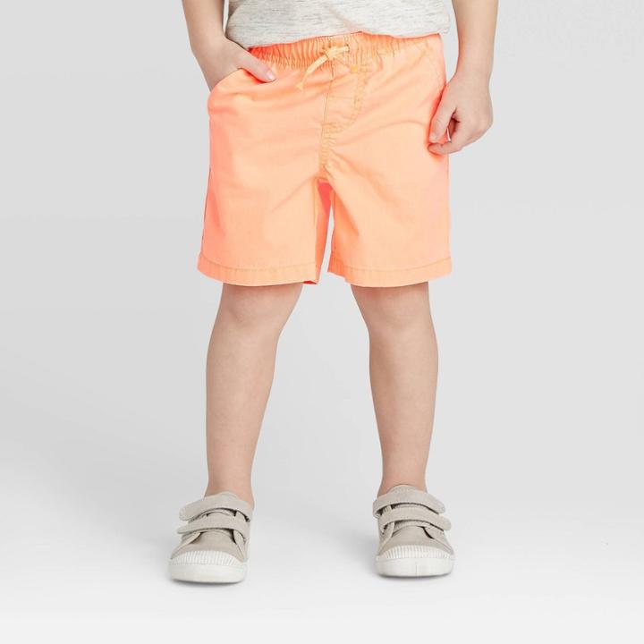 Toddler Boys' Summer Pull-on Shorts - Cat & Jack Orange