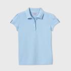 Petitegirls' Short Sleeve Interlock Uniform Polo Shirt - Cat & Jack