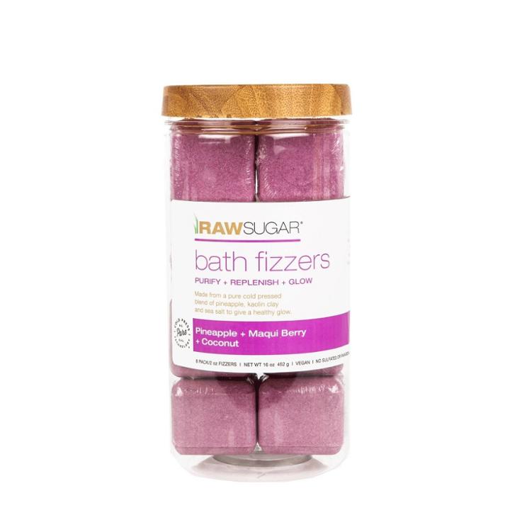 Raw Sugar Pineapple + Maqui Bath Fizzers Canister