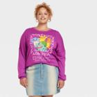 Women's Pokemon Plus Size Graphic Sweatshirt - Purple