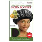 Donna Olive Oil & Vitamin E Treated Sleep Cap & Bonnet, Black