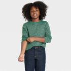 Boys' Long Sleeve Cozy Soft Knit Crew Neck T-shirt - Cat & Jack Jade Green