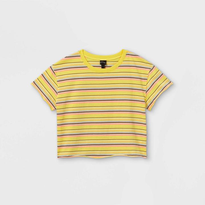 Girls' Boxy Short Sleeve T-shirt - Art Class Yellow