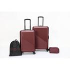Skyline Hardside 4pc Luggage Set - Pomegranate, Red